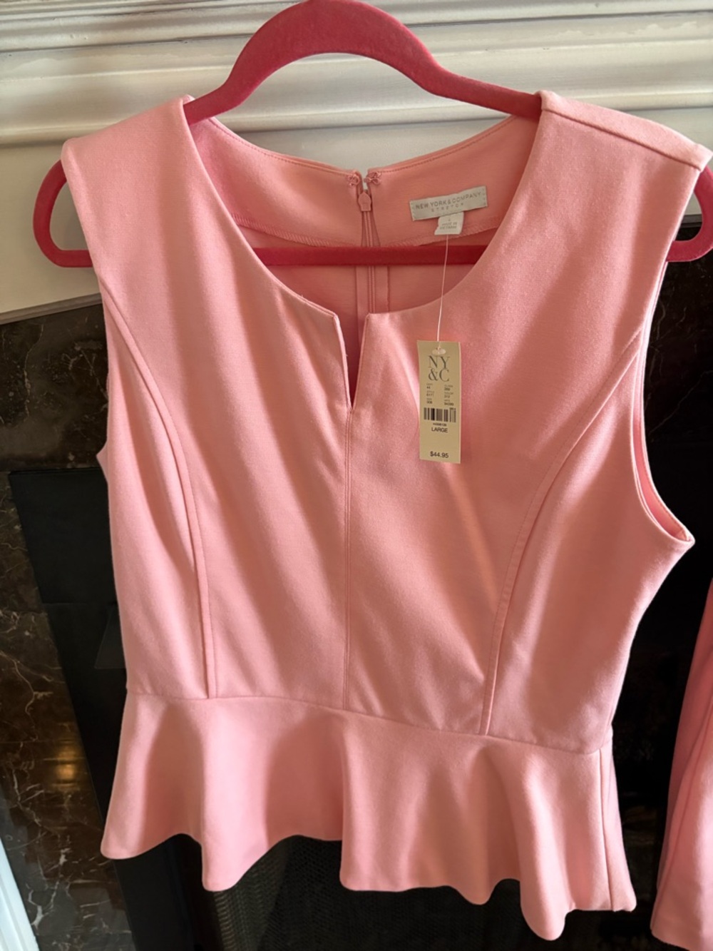New York & Company Pink Sleeveless Dress vintage Below the knee new with tags